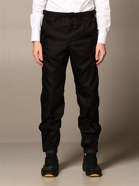 prada nylon pants men